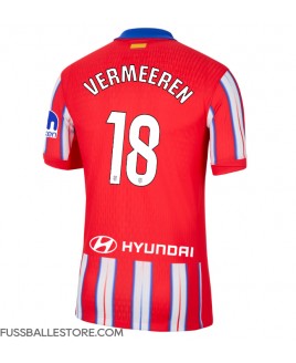 Günstige Atletico Madrid Arthur Vermeeren #18 Heimtrikot 2024-25 Kurzarm